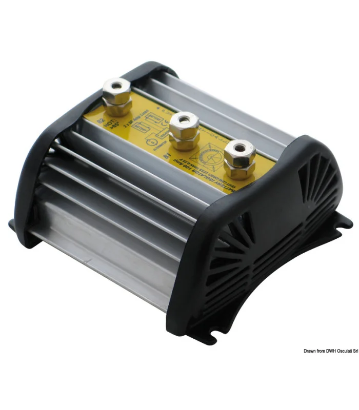 Ripartitore di Carica 2 x 70A Max 100V per 2 Batterie Nautica