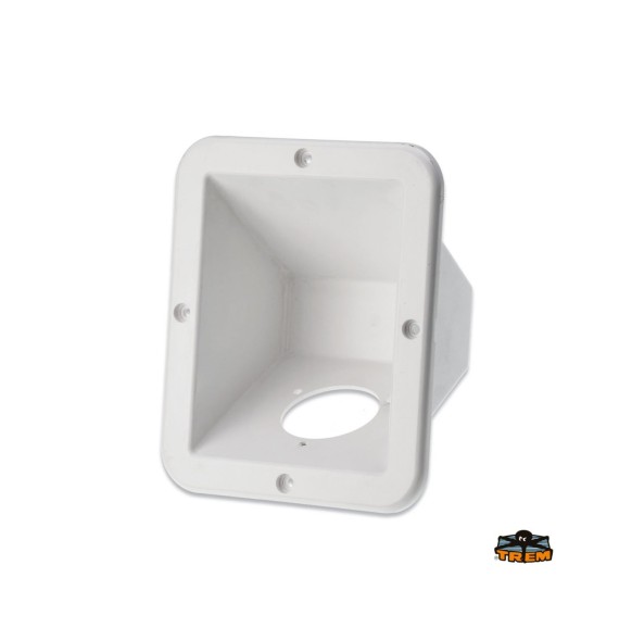 Vano ad incasso per tappo carburante o acqua bianco
