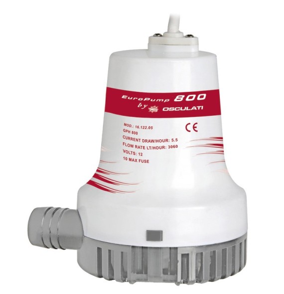 Europump II 800 pompa di sentina portata 51 l/m 12 Volt