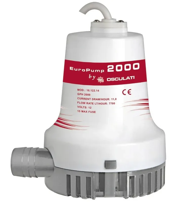 Europump II 2000 pompa di sentina portata 128 l/m 12 Volt