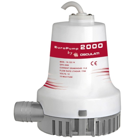 Europump II 2000 pompa di sentina portata 128 l/m 12 Volt