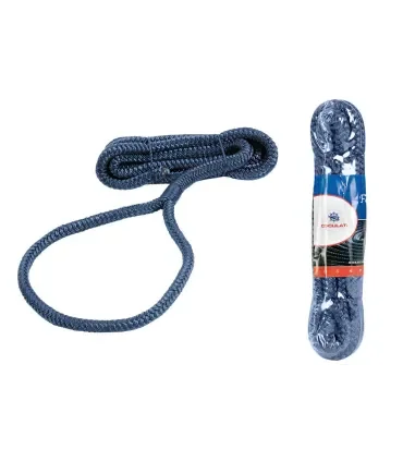 Cima per parabordi impiombata da 1,5 m colore blu diametro 8 mm