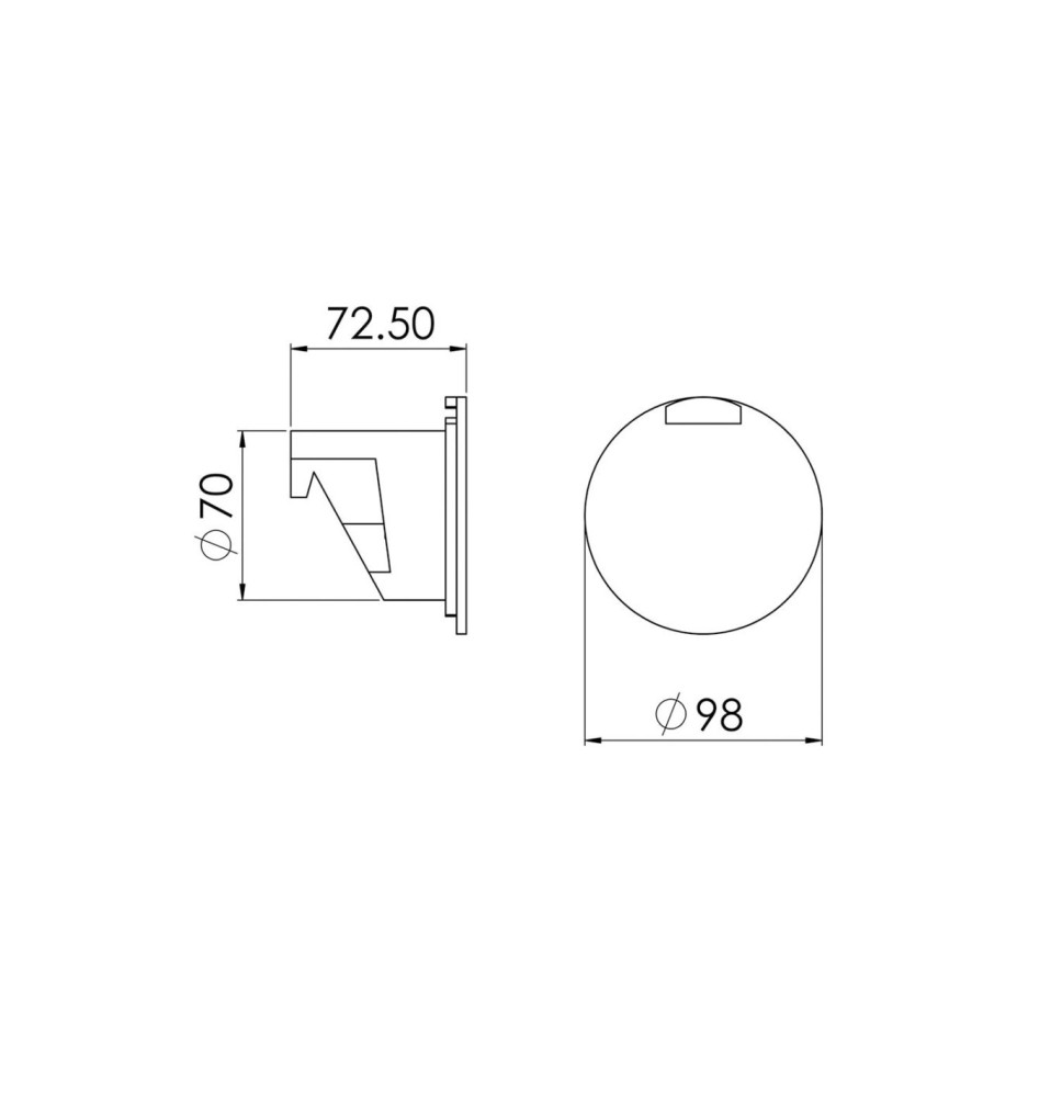 Box doccia con doccia a pulsante barca 2,5 mt