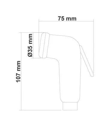 DOCCETTA IN PLASTICA BIANCO SENZA TUBO PER BARCA GOMMONE CAMPER