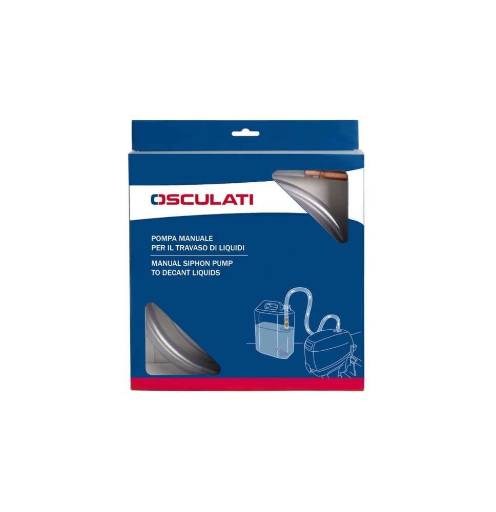 Pompa manuale travaso liquidi tubo 19 mm acqua, gasolio, benzina