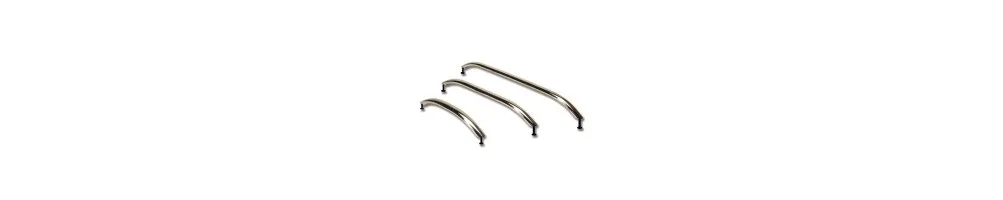 MANIGLIE IN ACCIAIO PVC OTTONE CROMATO